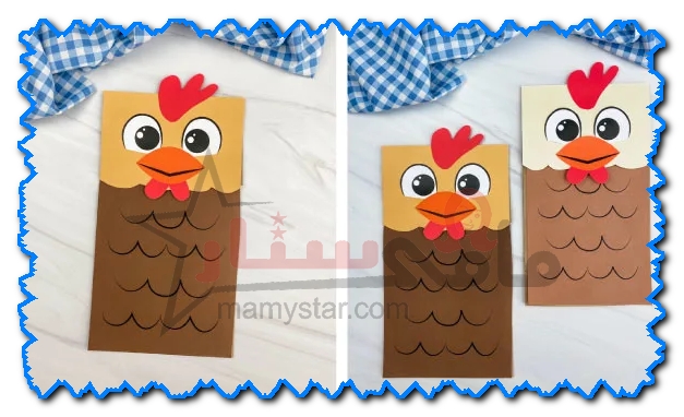 how to make a chicken out of paper