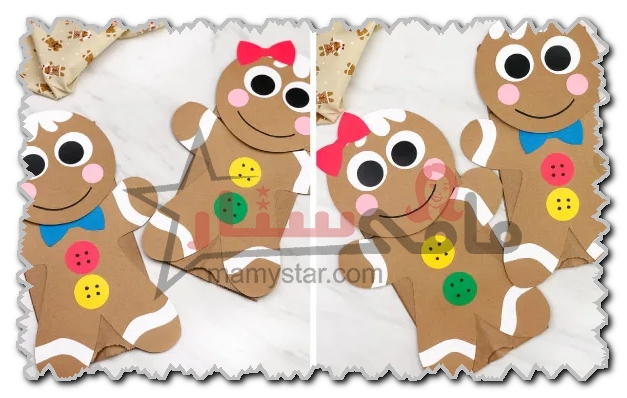 how to make a gingerbread man out of paper