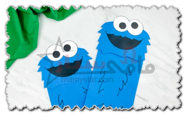 how to make cookie monster out of paper