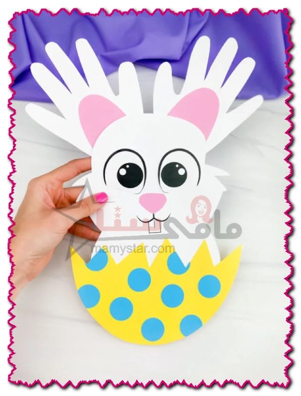 handprint easter bunny craft