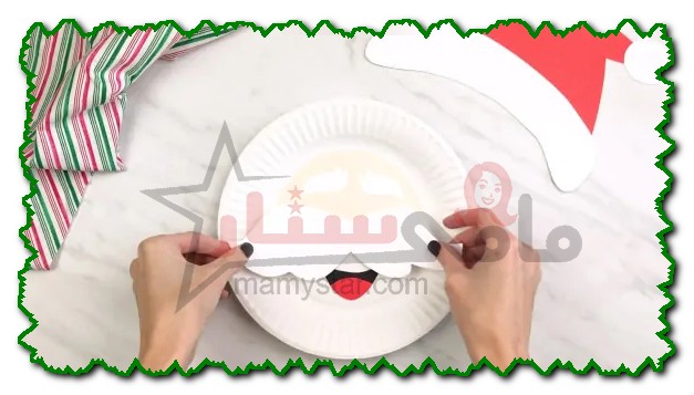 paper plate santa face craft