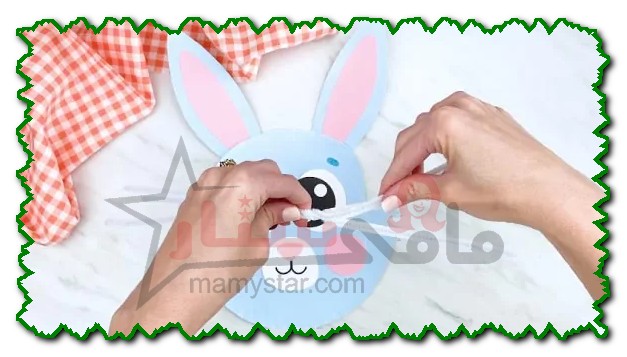 bunny craft paper plate