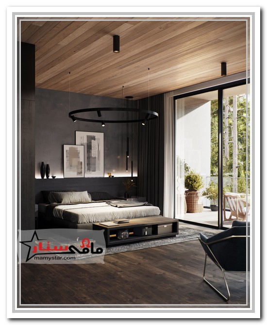 black and wood bedroom ideas