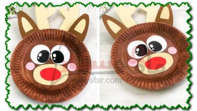 how to make a reindeer out of paper plates