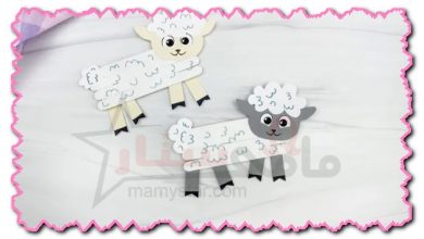 How to make a sheep out of ice cream stick