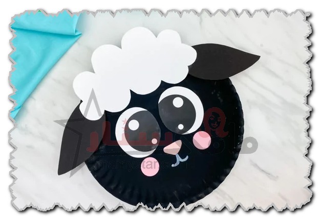 how to make a sheep out of paper plate