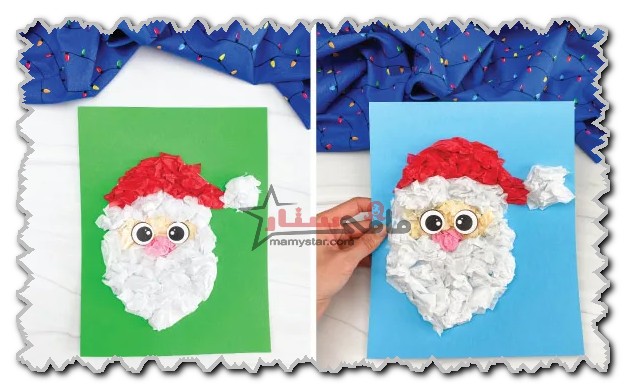 how to make santa claus tissue paper