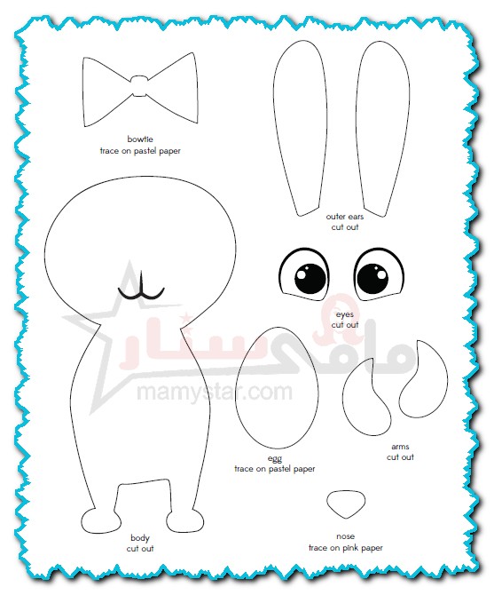 easter bunny crafts printable