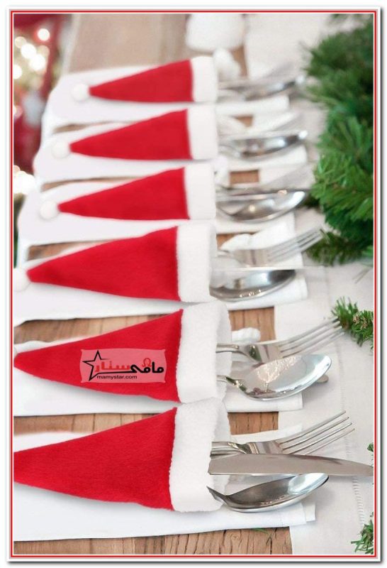 christmas table ideas red and silver