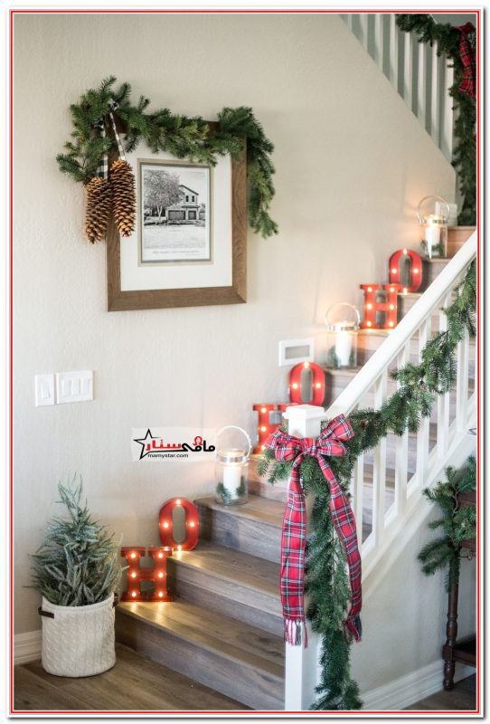 christmas lights for the stairs