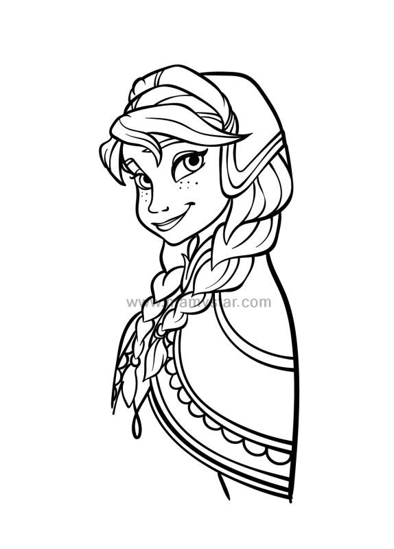 anna printable coloring pages