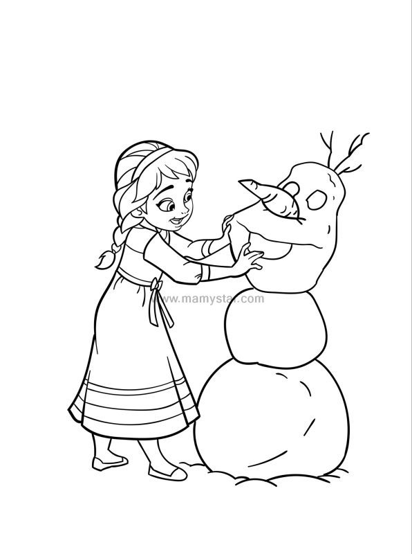 elsa christmas coloring pages