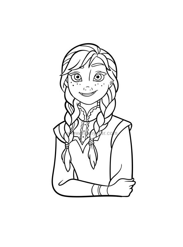anna coloring pages