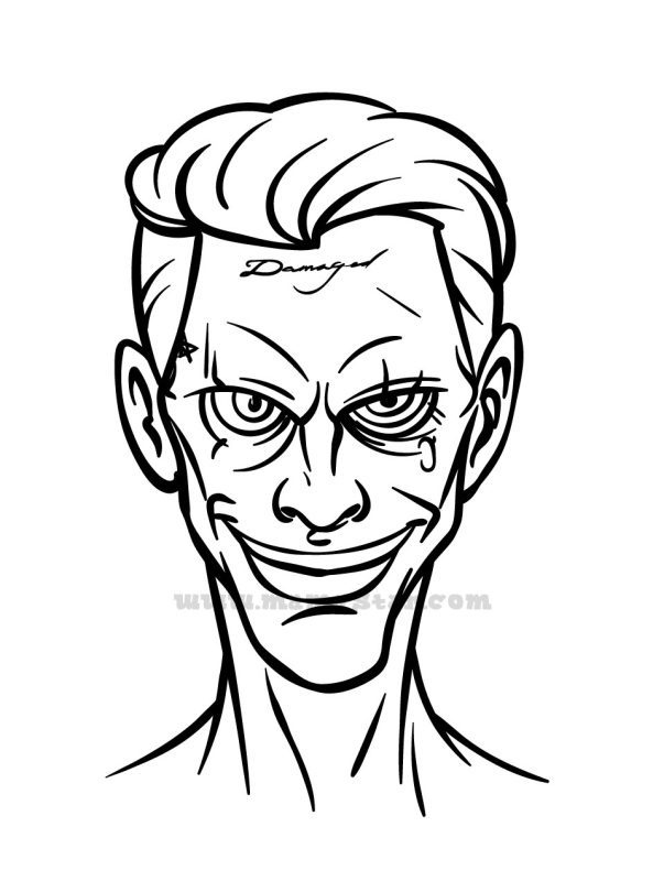 free printable joker coloring pages