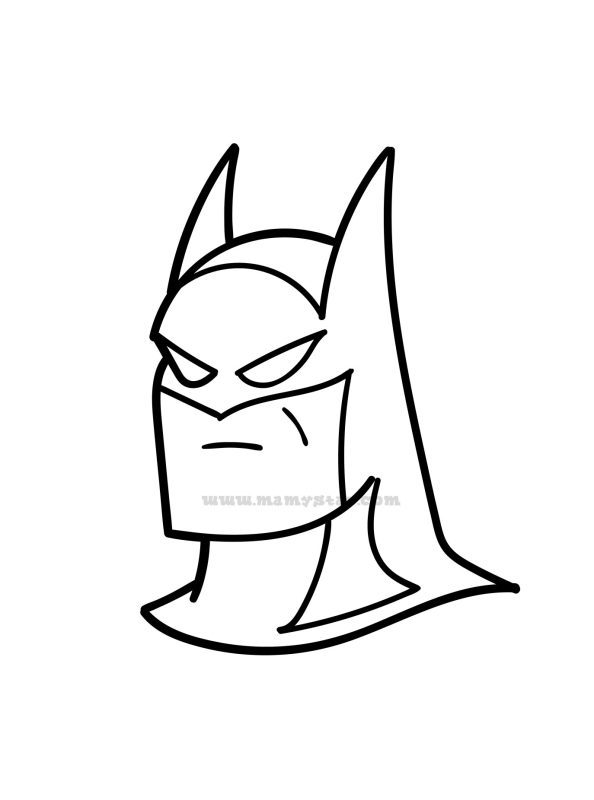 batman pictures to color