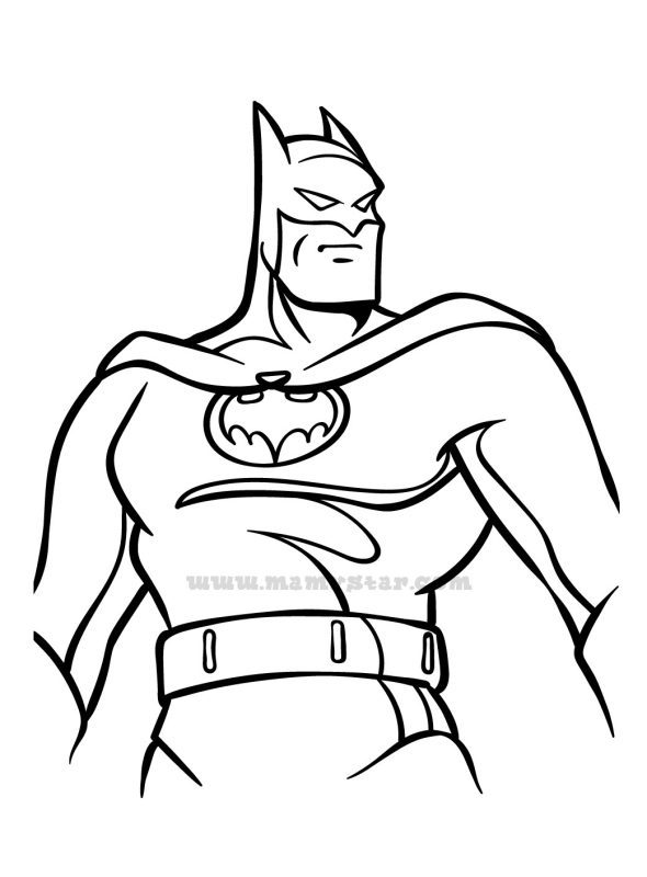 batman cartoon coloring pages