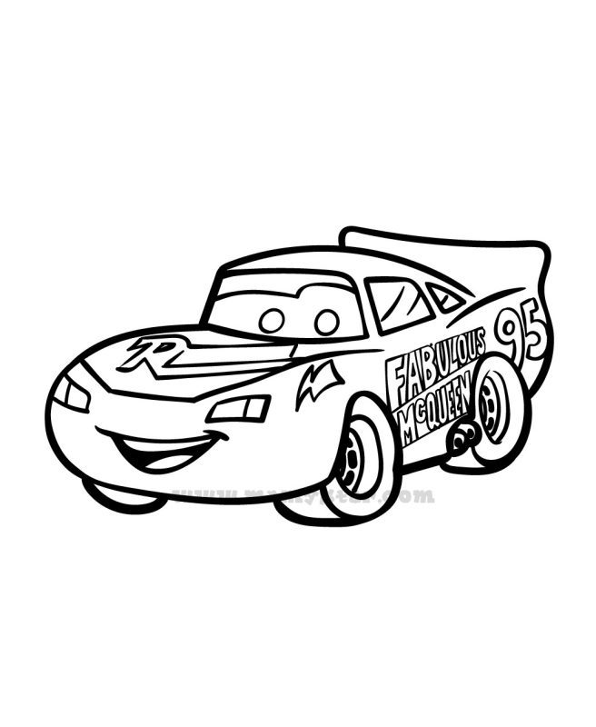 lightning mcqueen colouring pictures