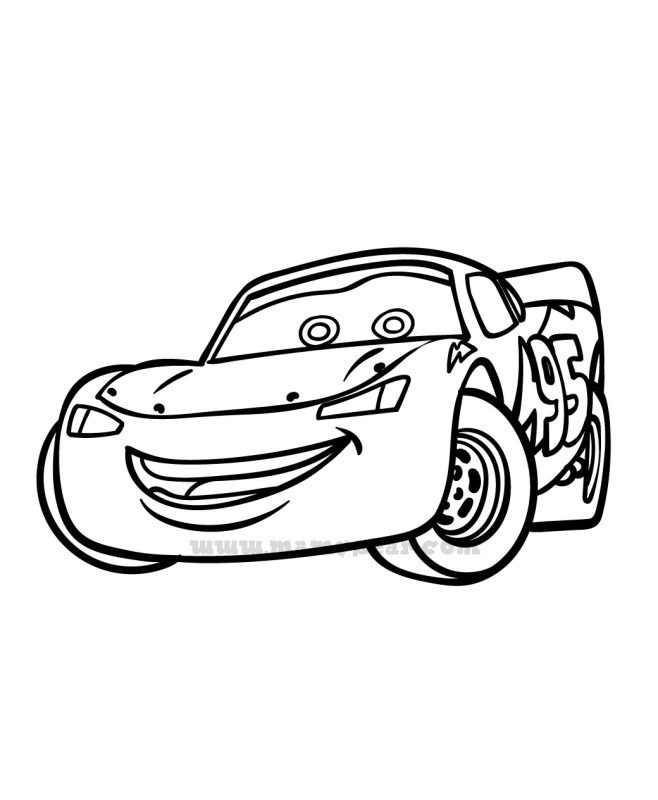 cars 3 lightning mcqueen coloring page