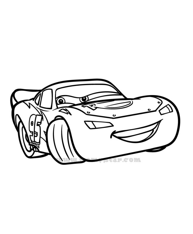 cars lightning mcqueen coloring pages