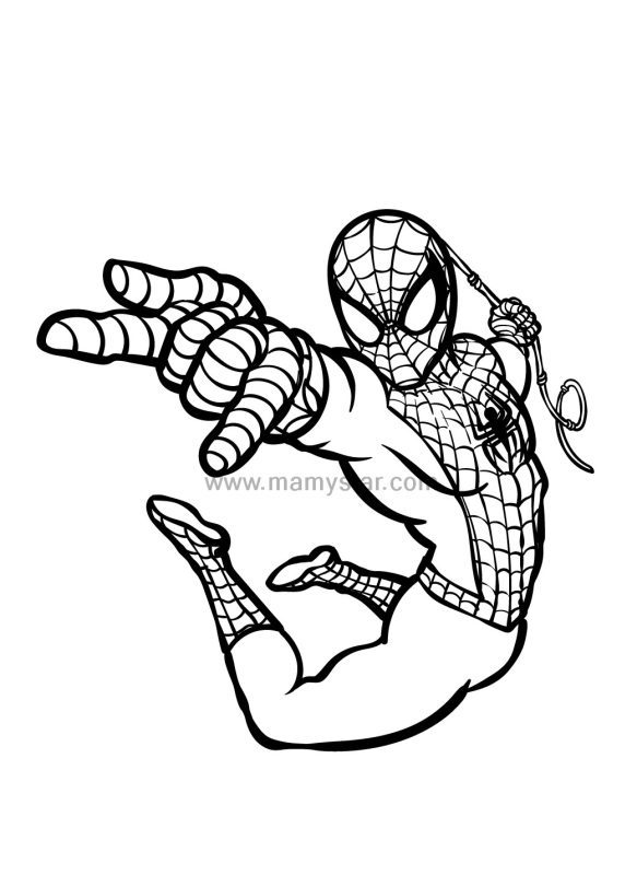 printable spider man coloring pages