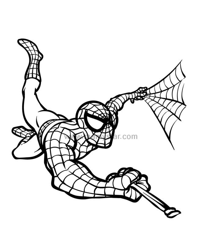 spiderman coloring set