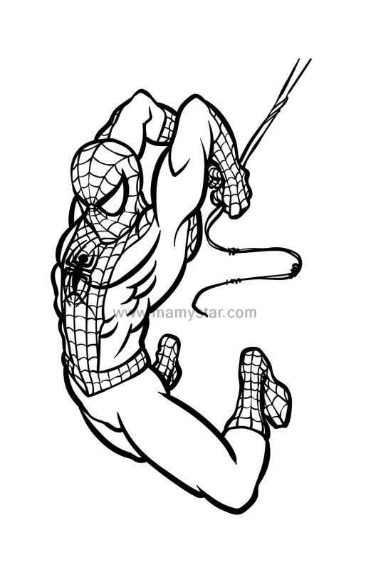 spiderman coloring sheet printable