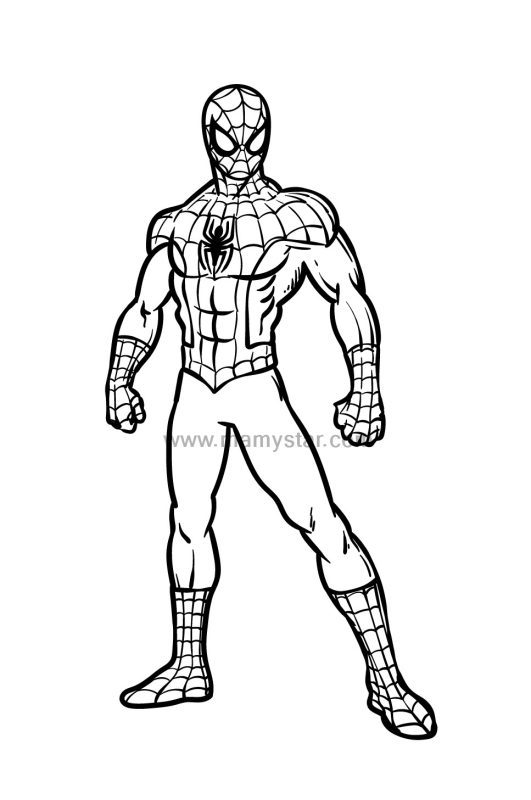 spider man coloring sheets