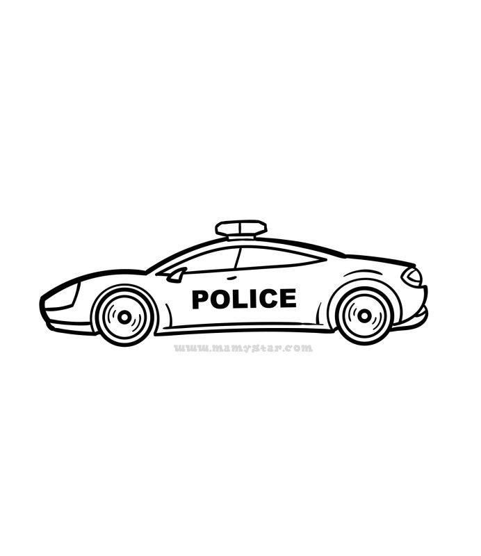 police car printable