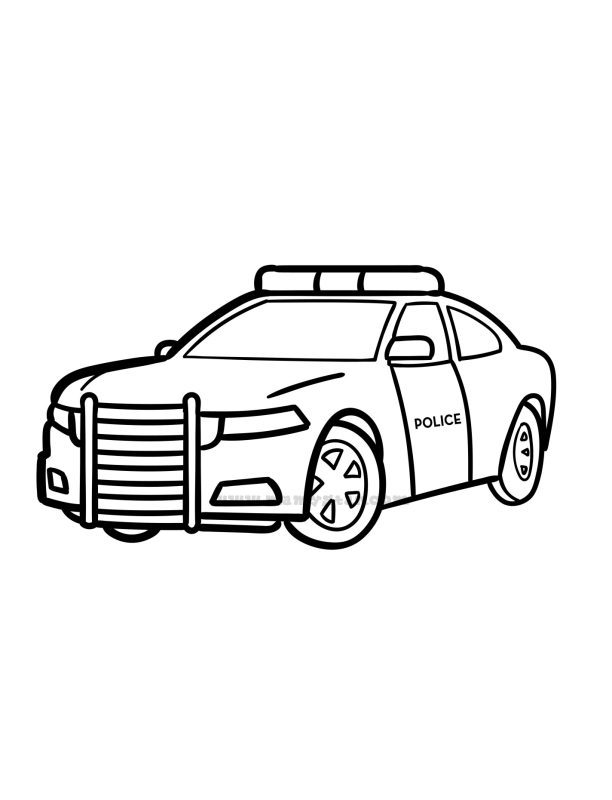 police car coloring pages