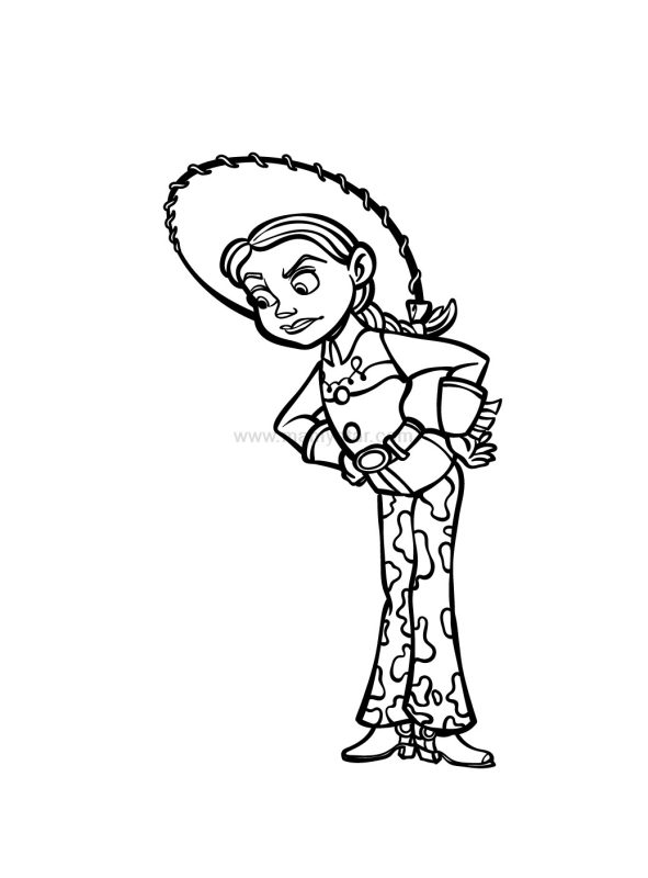 jessie toy story colouring pages