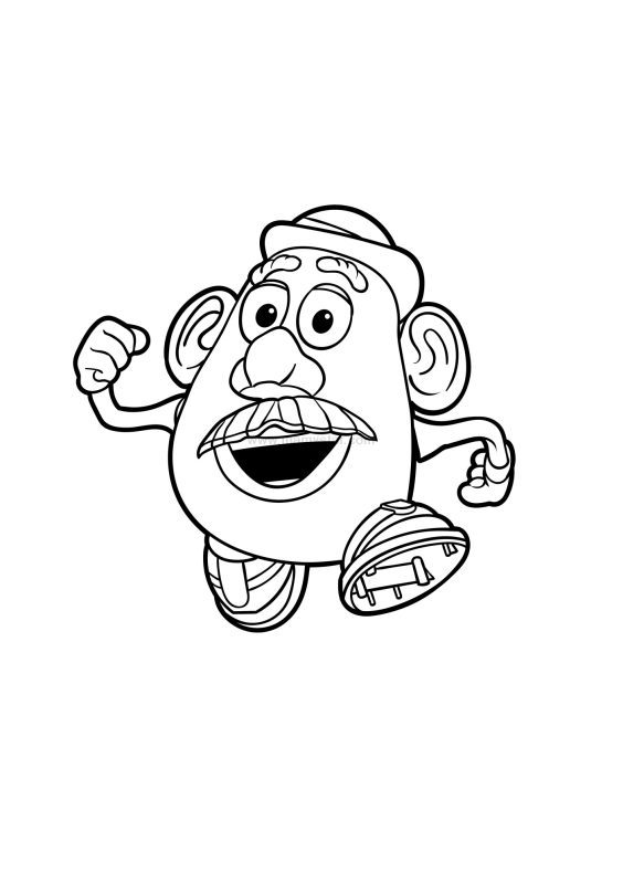 mr potato head toy story coloring pages