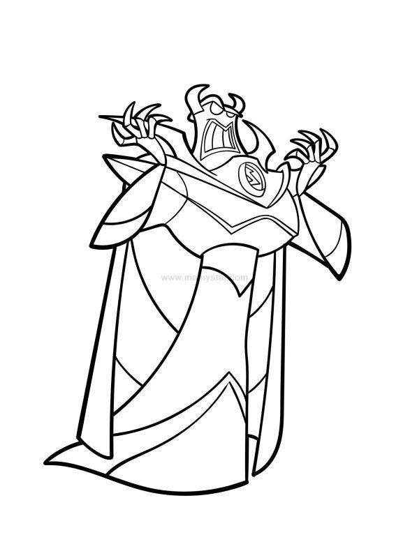 zurg toy story coloring pages