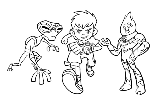 ben 10 coloring pages