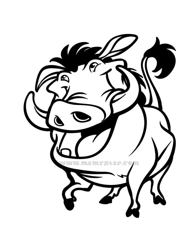 timon and pumbaa coloring pages