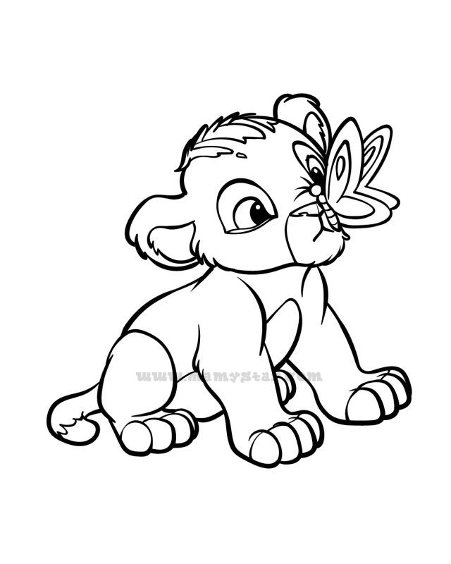 simba coloring pages