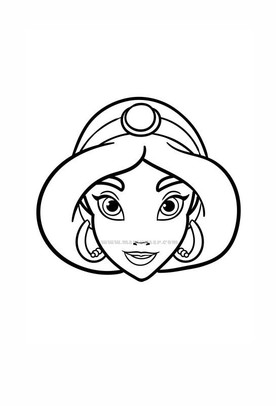 disney jasmine coloring pages
