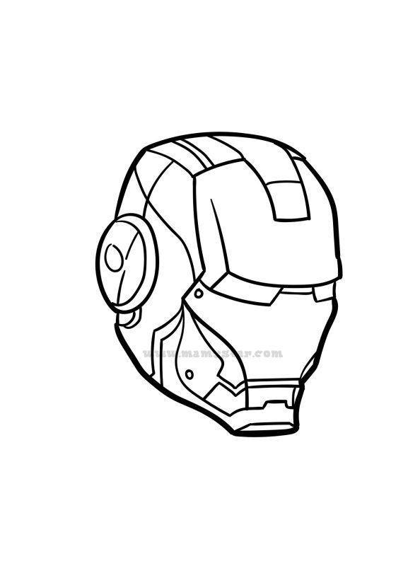 printable iron man coloring pages