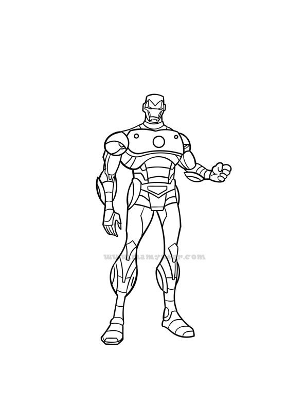 iron man coloring pictures