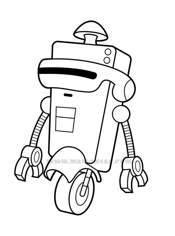 fighting robot coloring pages