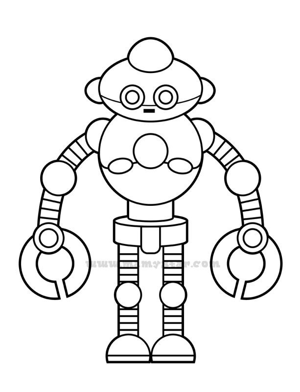 robot coloring