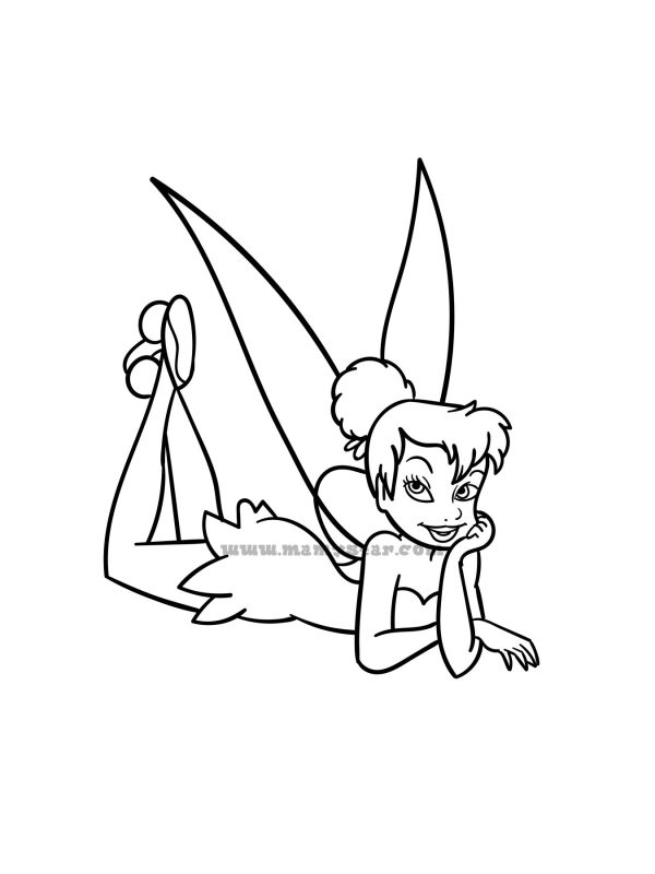 tinkerbell fairies colouring pages