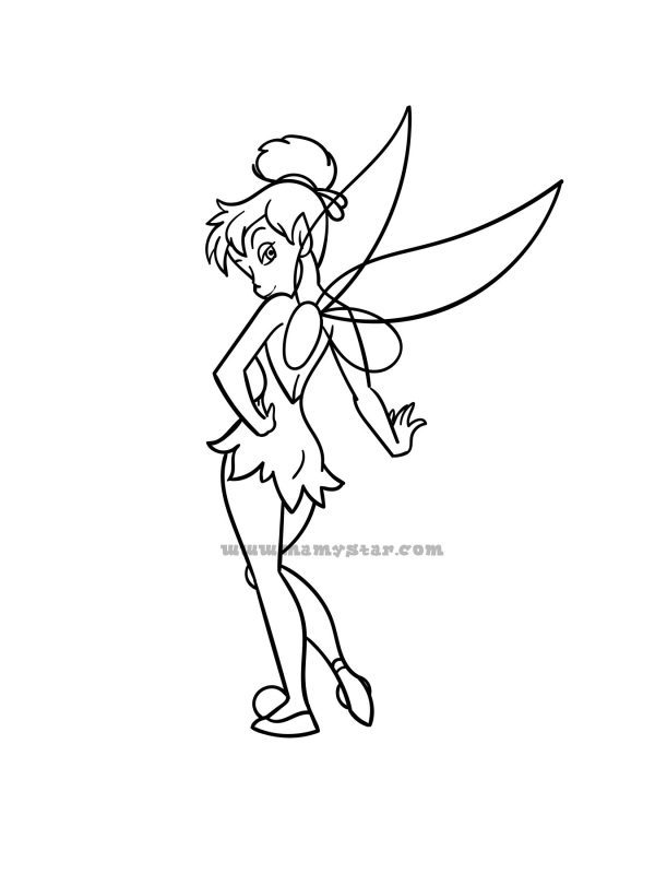 tinkerbell coloring sheets printable