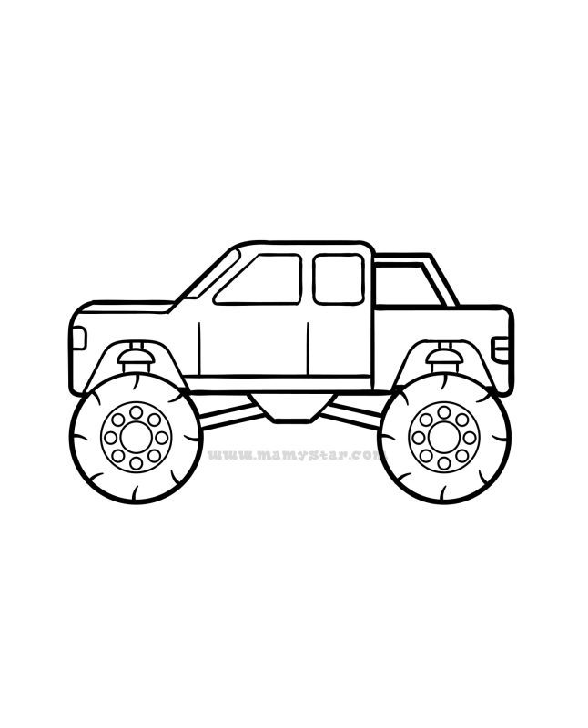 monster truck coloring
