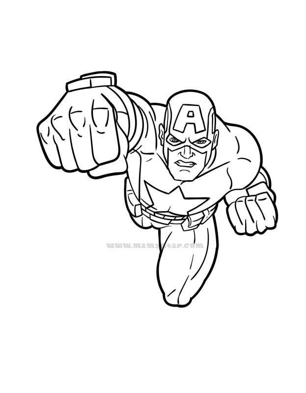 lego captain america coloring pages