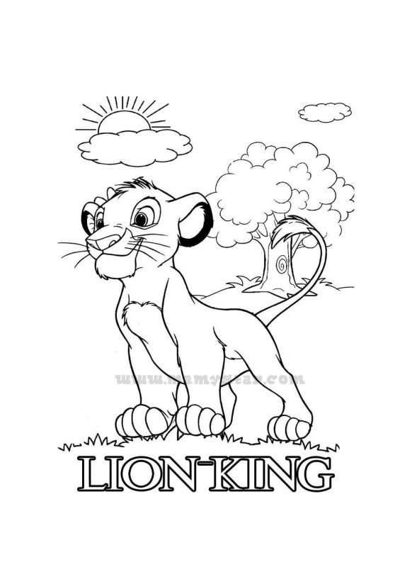 lion king 2 coloring pages