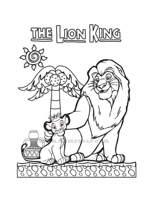 disney lion king coloring pages