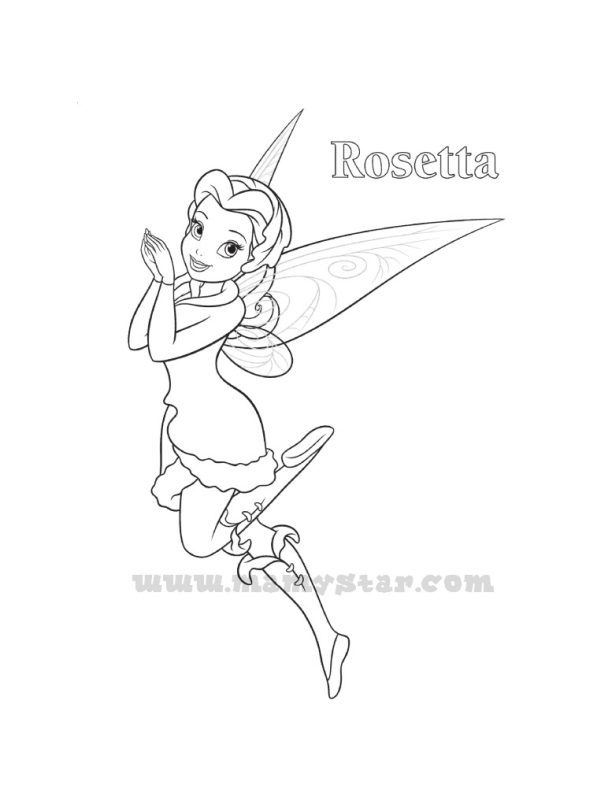 Rosetta fairy coloring pages
