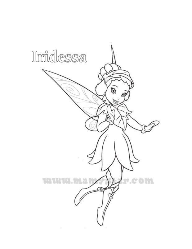 Iridessa fairy coloring pages